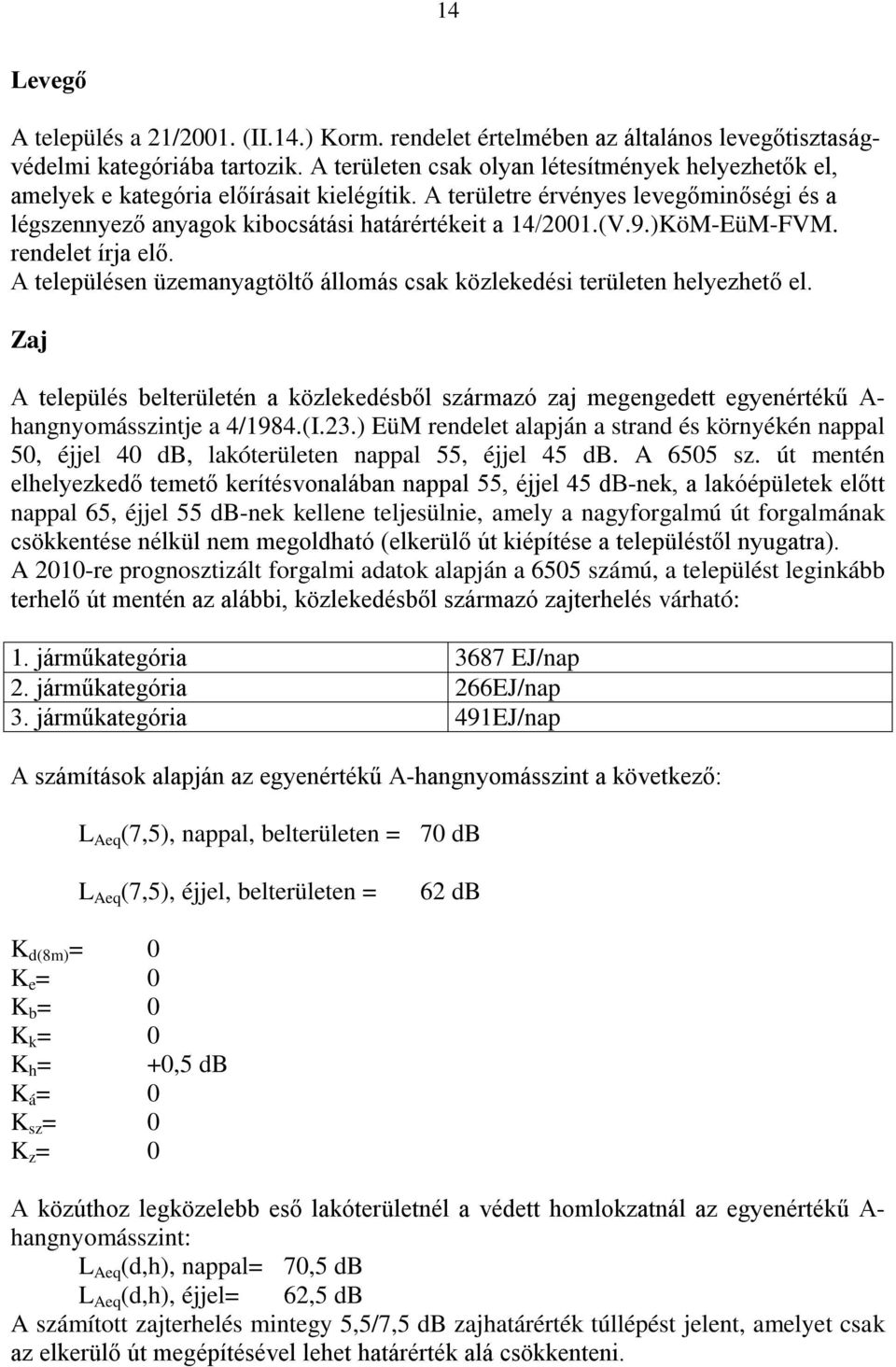 )KöM-EüM-FVM. rendelet írja elő. A településen üzemanyagtöltő állomás csak közlekedési területen helyezhető el.