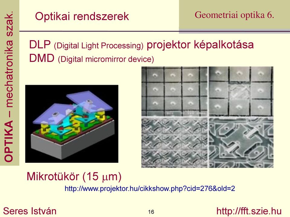Mikrotükör (15 mm) http://www.projektor.