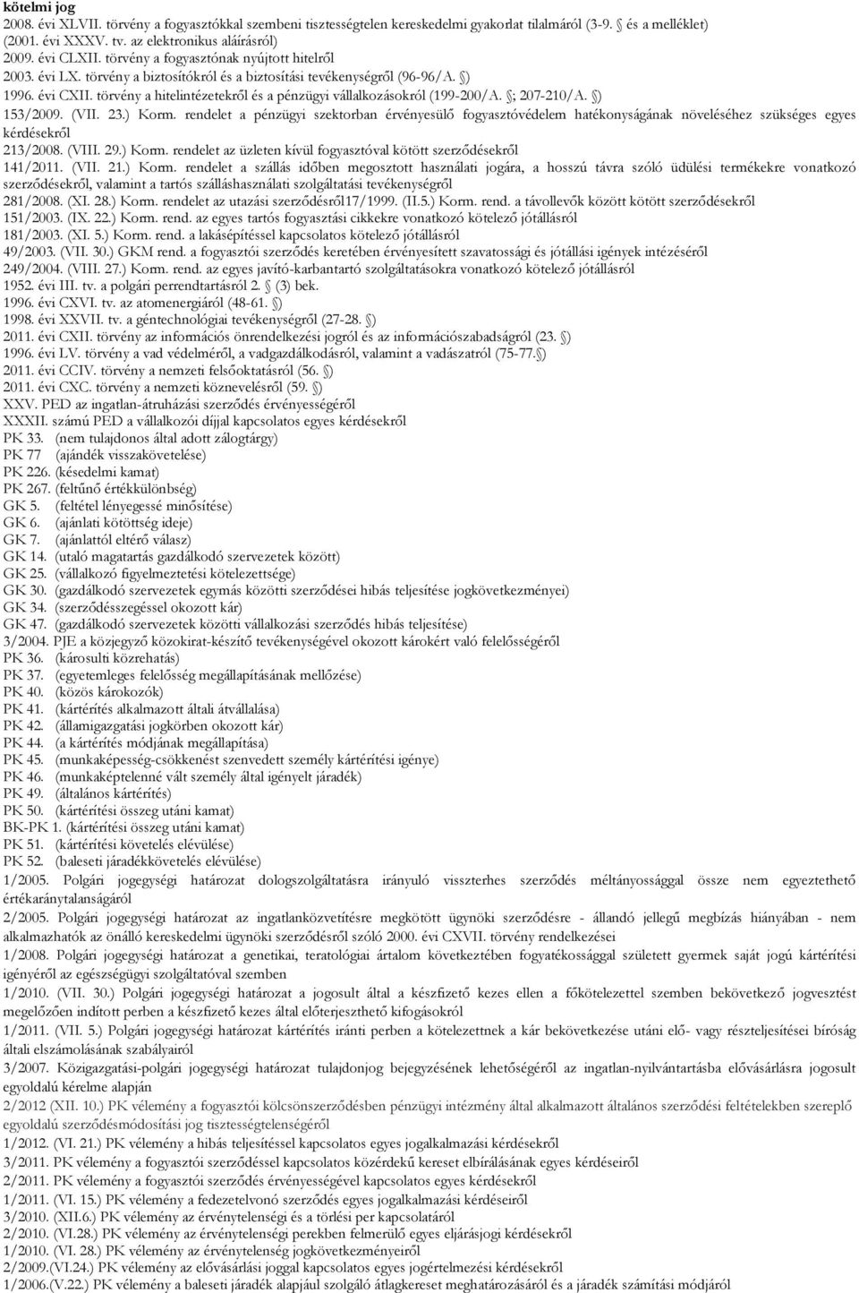 törvény a hitelintézetekről és a pénzügyi vállalkozásokról (199-200/A. ; 207-210/A. 153/2009. (VII. 23. Korm.