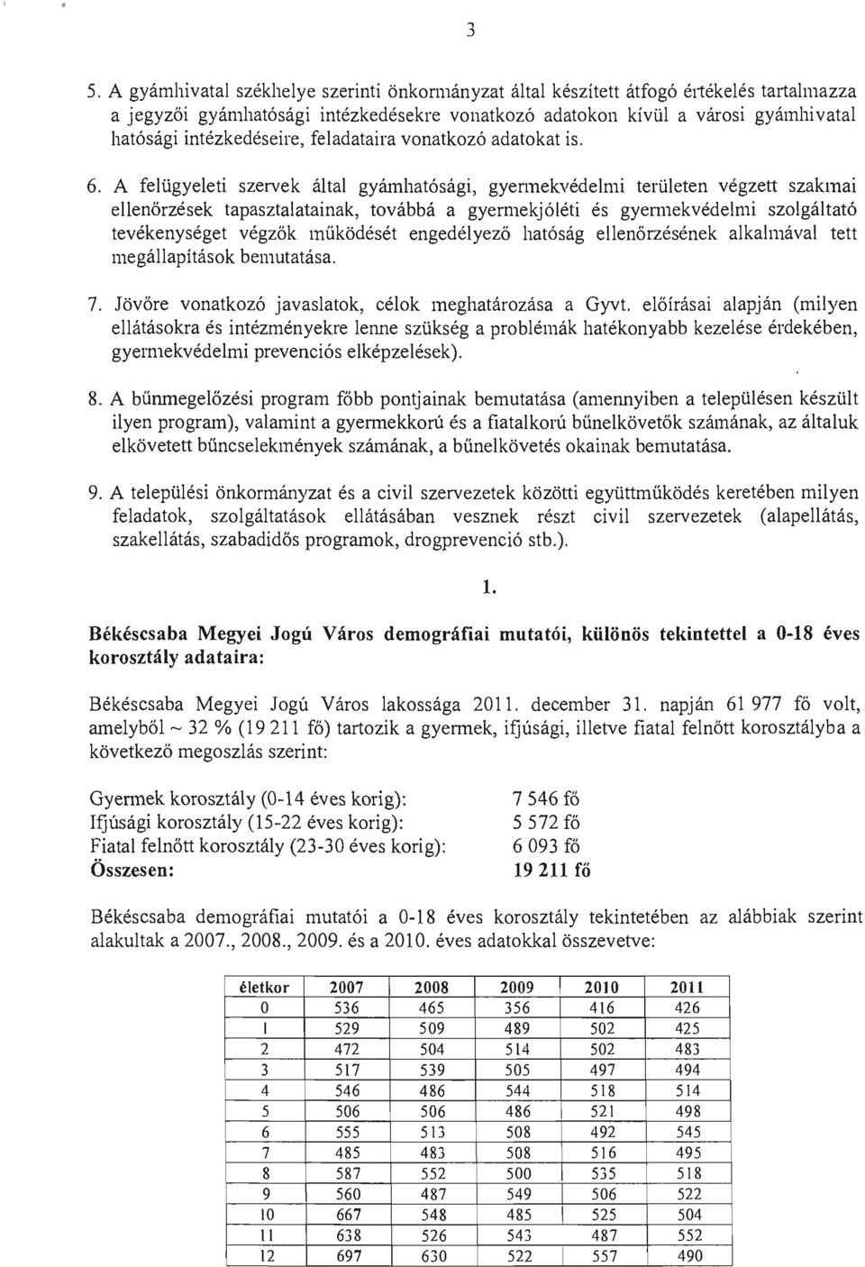 A felügyeleti szervek által gyámhatósági, gyennekvédelmi területen végzett szakmai ellenőrzések tapasztalatainak, továbbá a gyermekjóléti és gyemlekvédelmi szolgáltató tevékenységet végzők működését