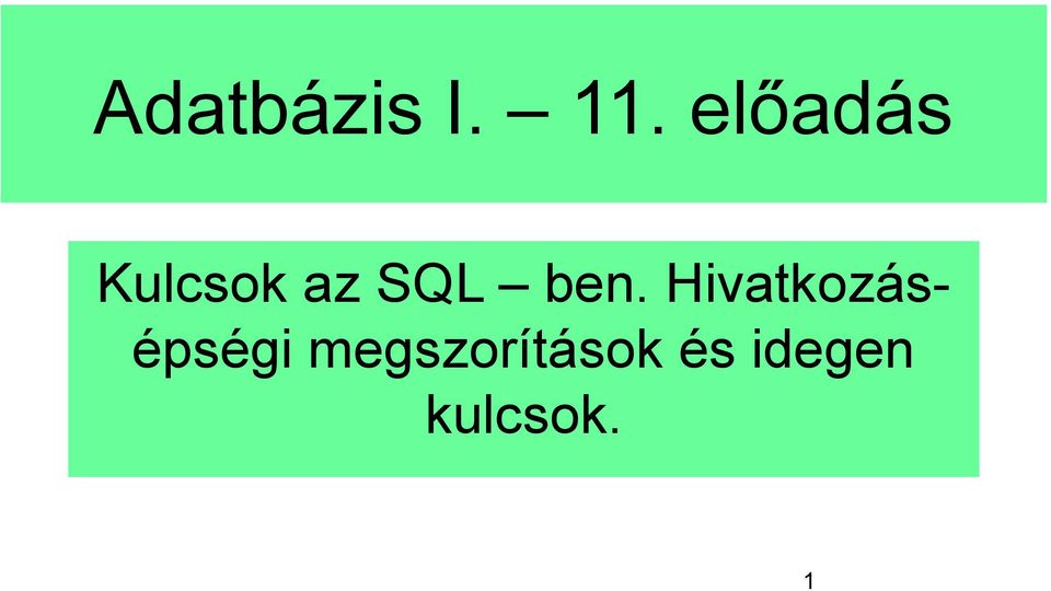 ben. Hivatkozásépségi