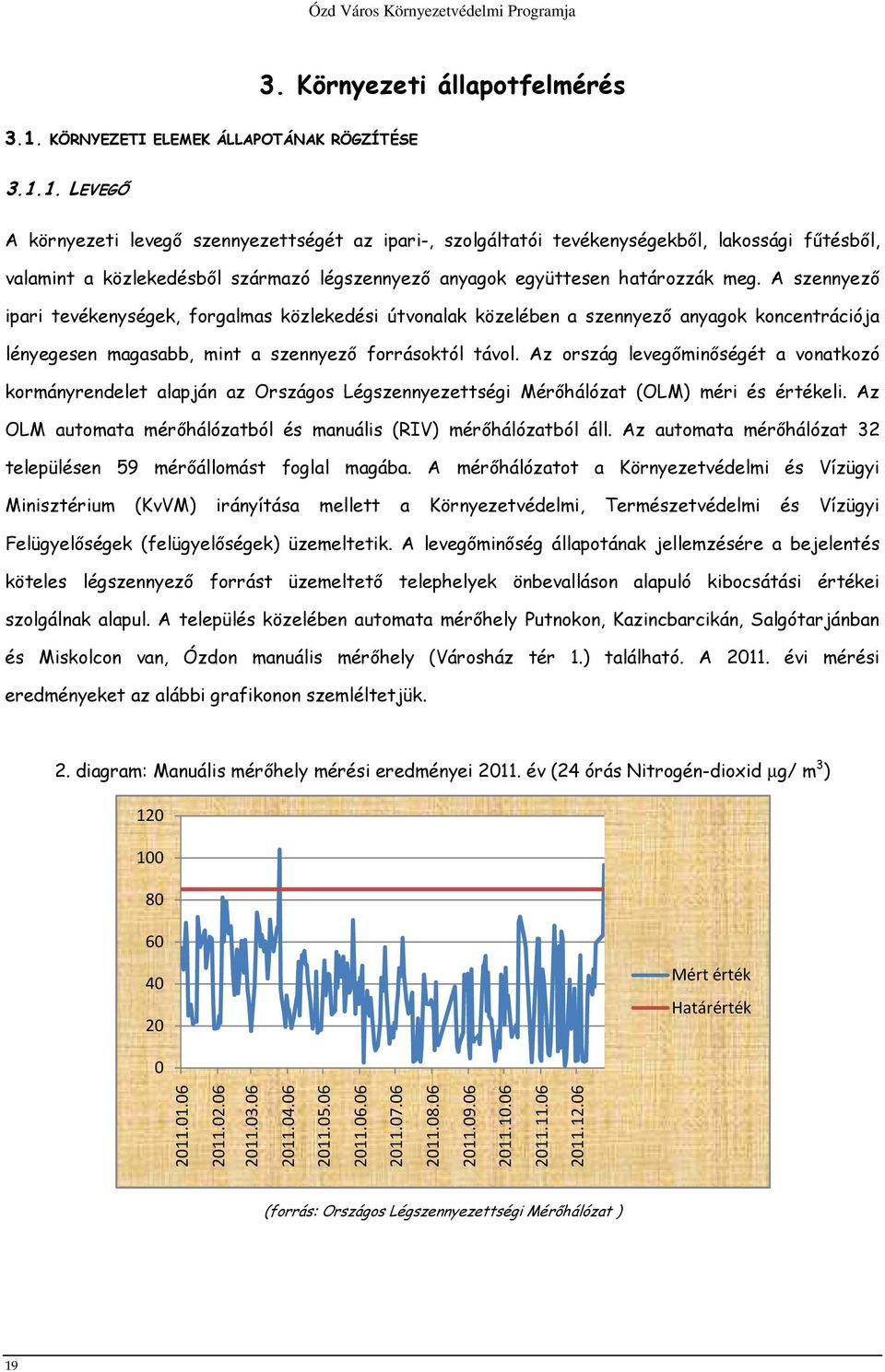 1. LEVEGŐ A környezeti levegő szennyezettségét az ipari-, szolgáltatói tevékenységekből, lakossági fűtésből, valamint a közlekedésből származó légszennyező anyagok együttesen határozzák meg.