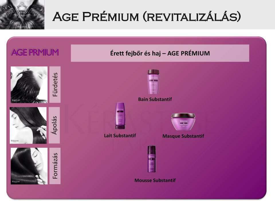 és haj AGE PRÉMIUM Bain Substantif Lait