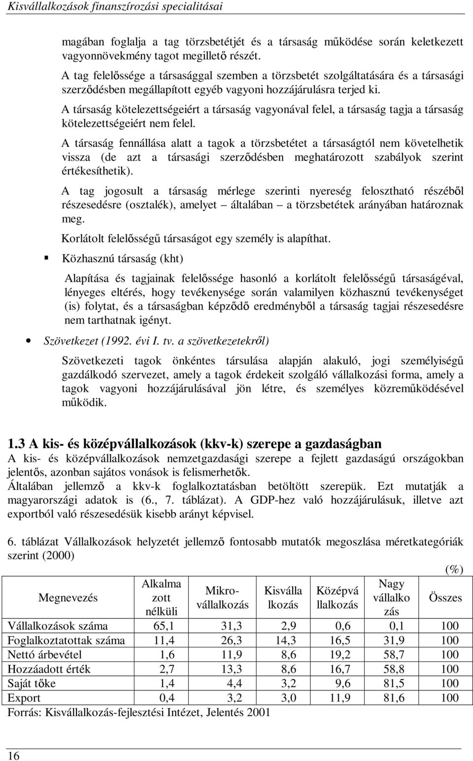 A társaság kötelezettségeiért a társaság vagyonával felel, a társaság tagja a társaság kötelezettségeiért nem felel.