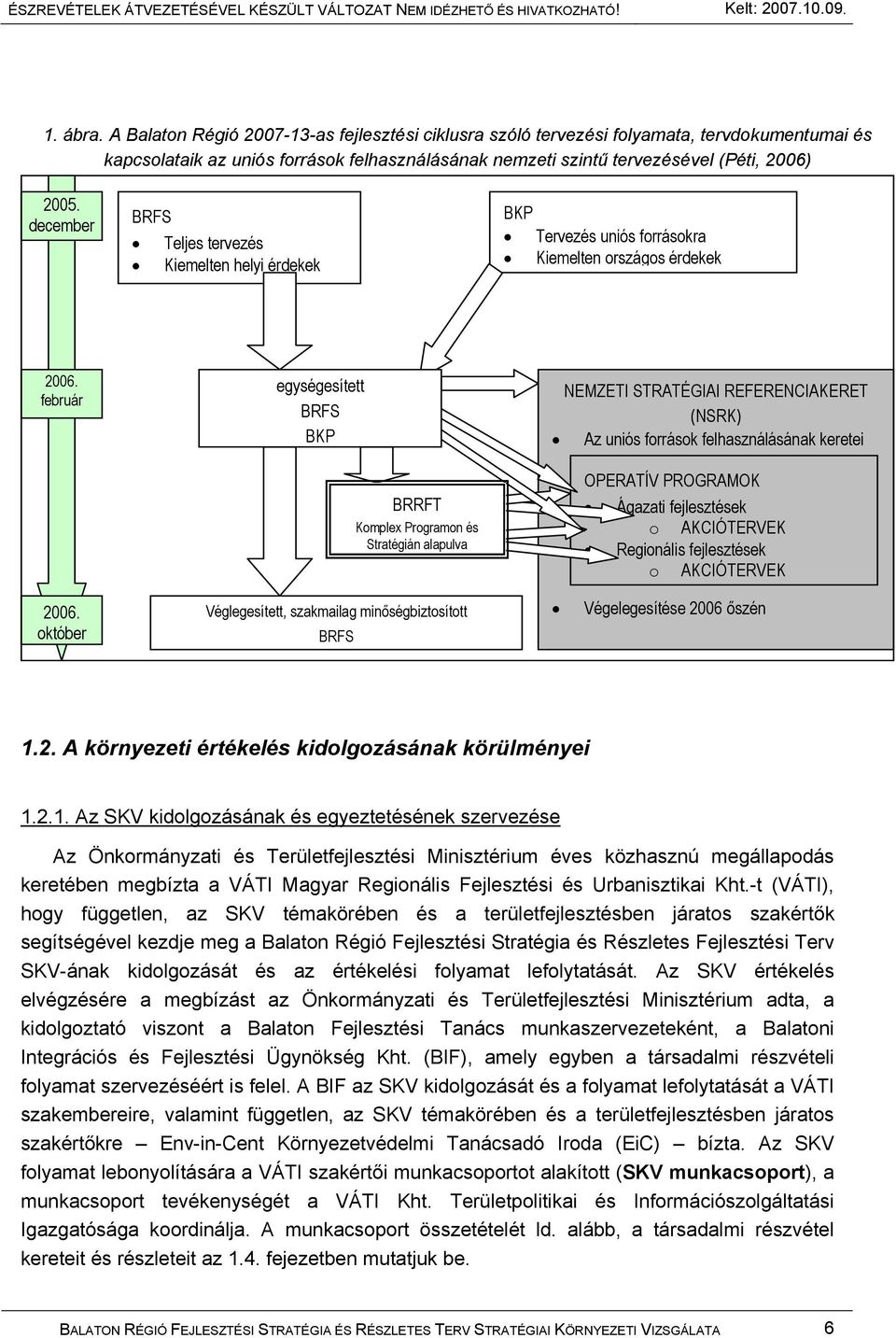 október egységesített BRFS BKP BRRFT Komplex Programon és Stratégián alapulva Véglegesített, szakmailag minőségbiztosított BRFS NEMZETI STRATÉGIAI REFERENCIAKERET (NSRK) Az uniós források