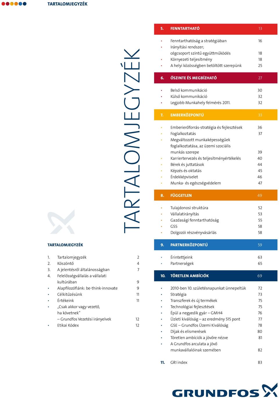 Őszinte és megbízható 27 Belső kommunikáció 30 Külső kommunikáció 32 Legjobb Munkahely felmérés 2011. 32 7.