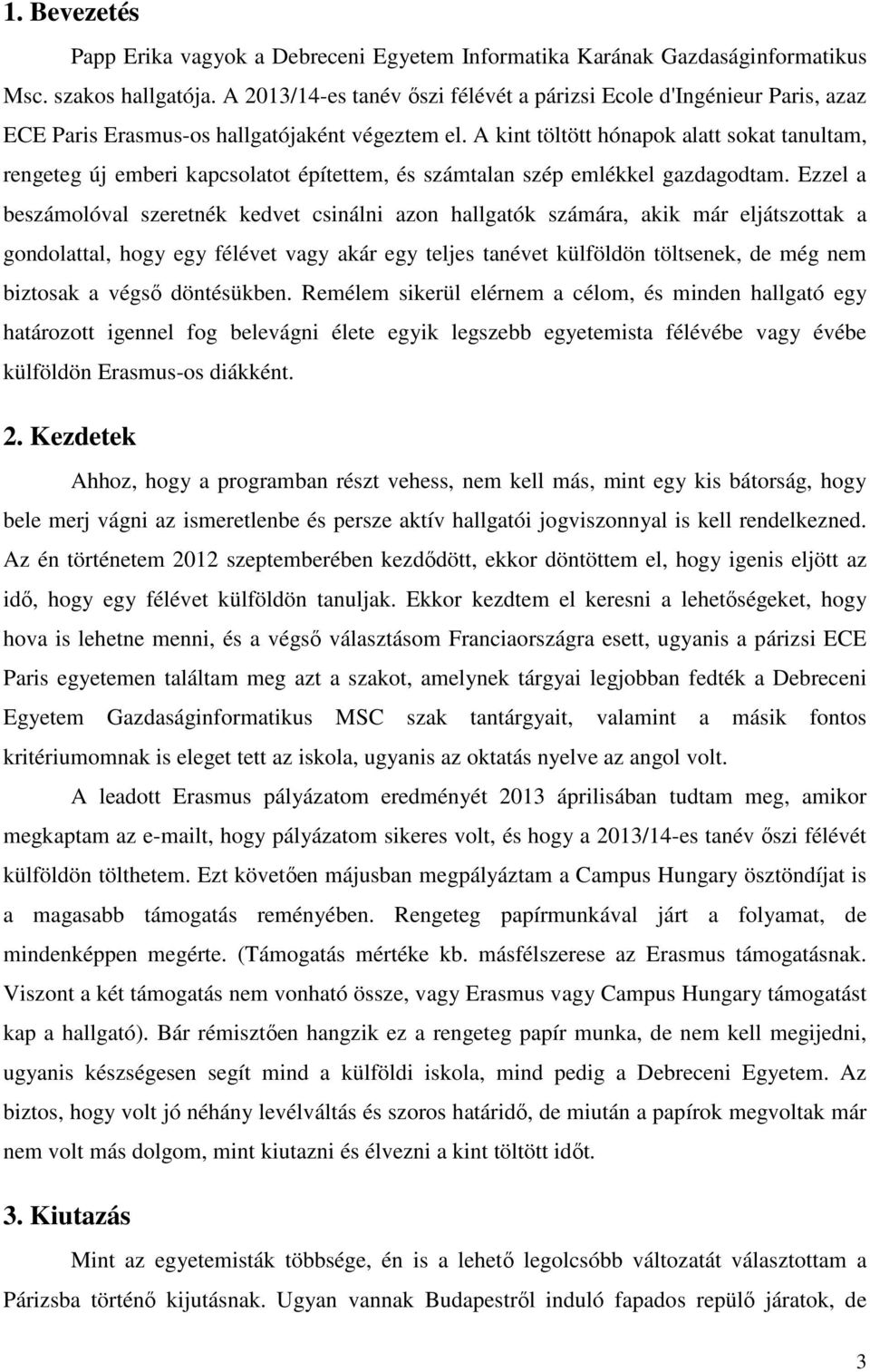 A kint töltött hónapok alatt sokat tanultam, rengeteg új emberi kapcsolatot építettem, és számtalan szép emlékkel gazdagodtam.