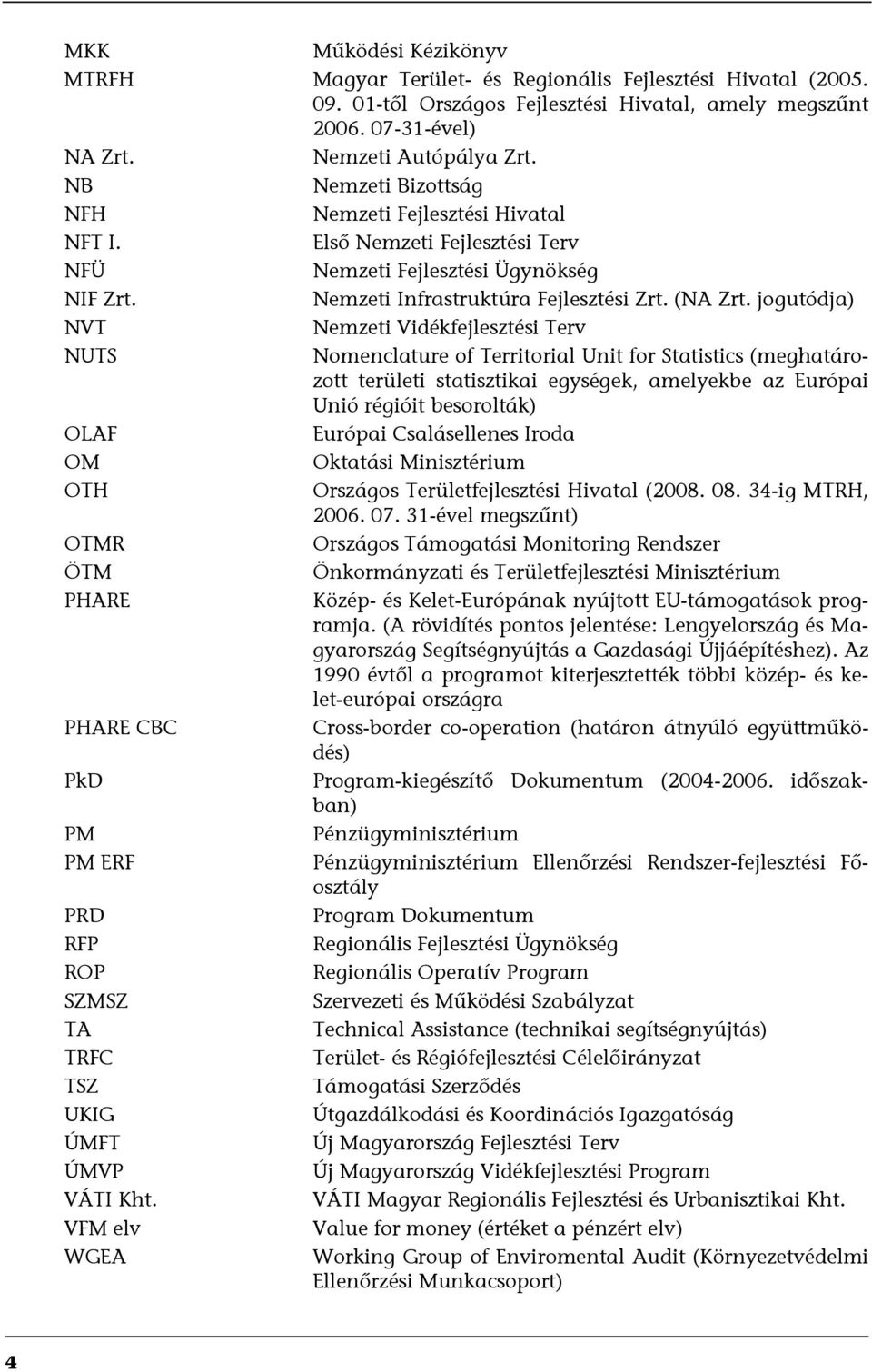 jogutódja) NVT Nemzeti Vidékfejlesztési Terv NUTS Nomenclature of Territorial Unit for Statistics (meghatározott területi statisztikai egységek, amelyekbe az Európai Unió régióit besorolták) OLAF