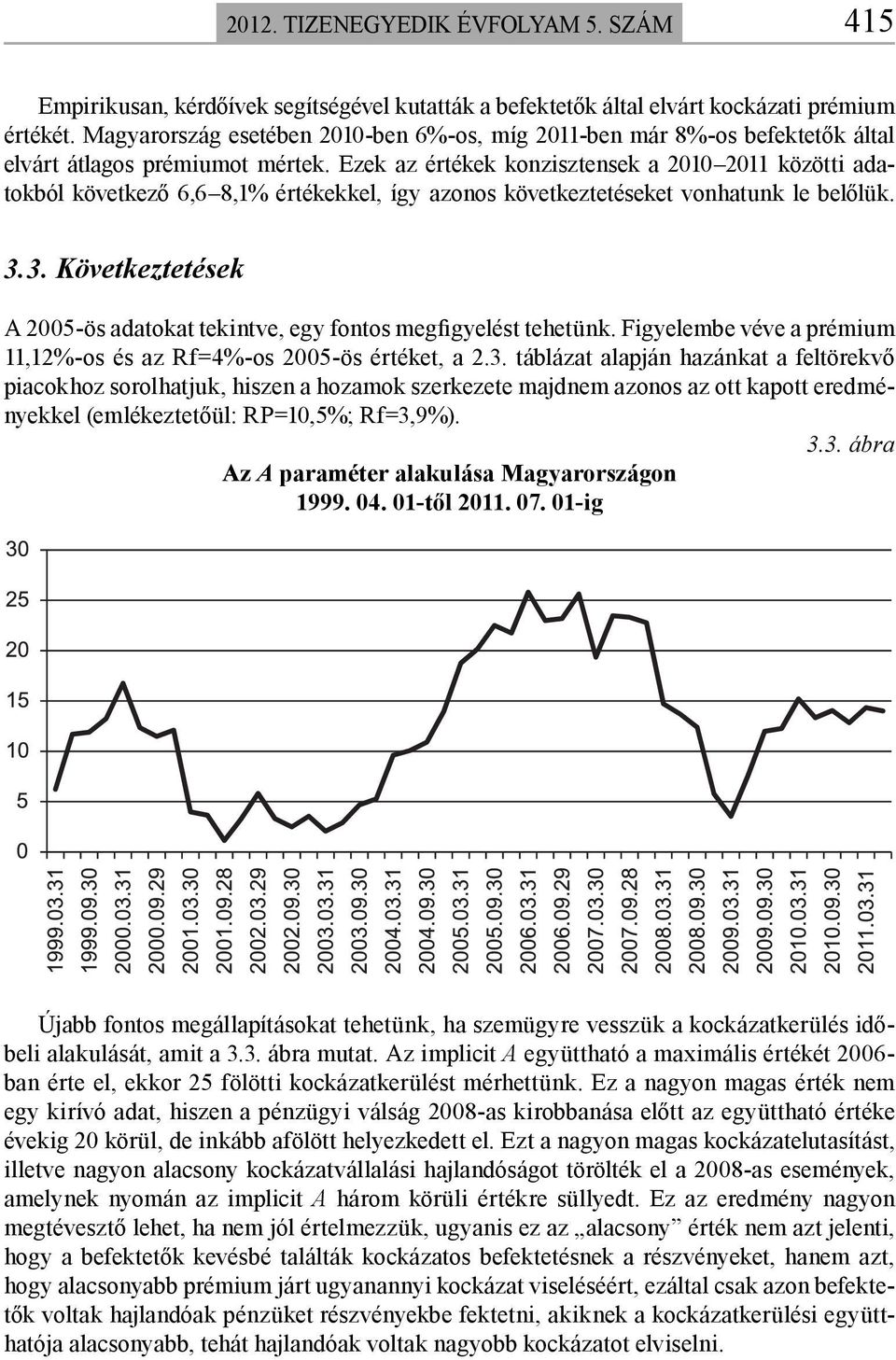 Ezek az értékek konzisztensek a 2010 2011 közötti adatokból következő 6,6 8,1% értékekkel, így azonos következtetéseket vonhatunk le belőlük. 3.