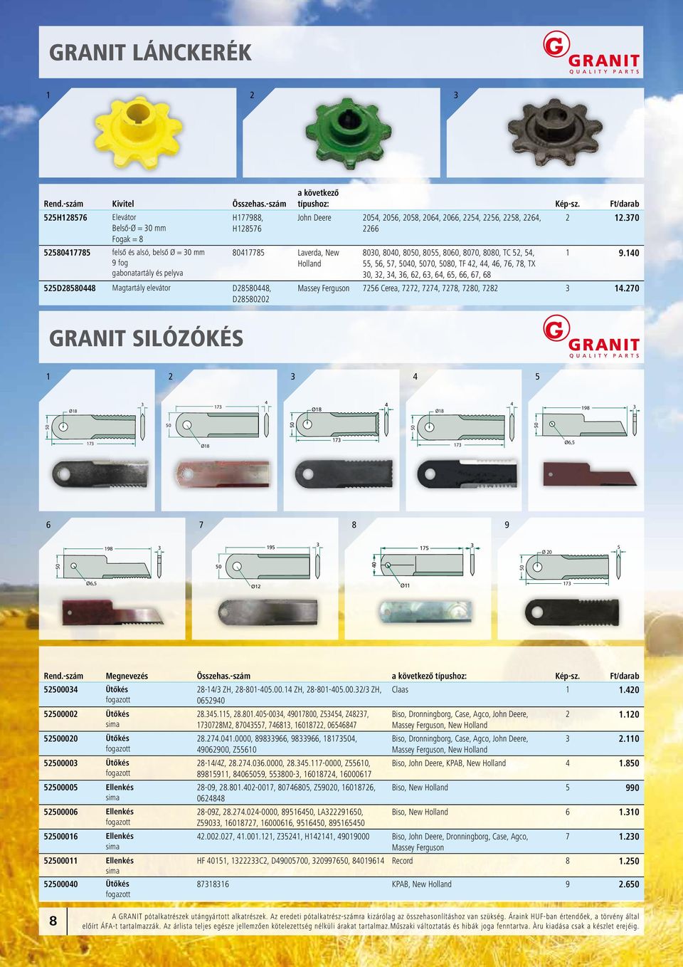 következő típushoz: Kép-sz. Ft/darab John Deere 0, 06, 08, 06, 066,, 6, 8, 6, 1.70 66 800, 800, 80, 80, 8060, 8070, 8080, TC,,, 6, 7, 0, 70, 80, TF,, 6,, 78, TX 0,,, 6, 6, 6, 6, 6, 66, 67, 68 1 9.