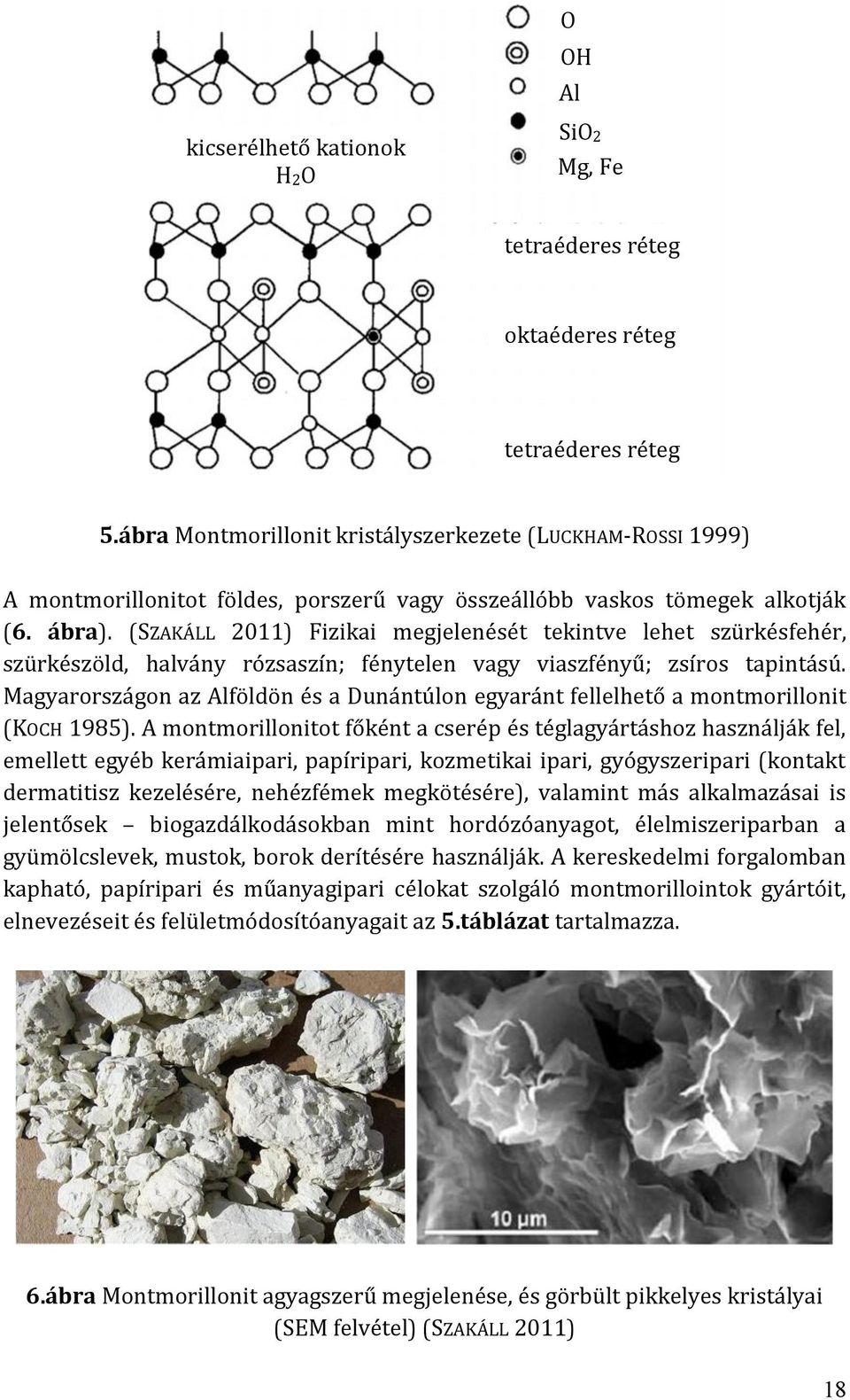 (SZAKÁLL 2011) Fizikai megjelenését tekintve lehet szürkésfehér, szürkészöld, halvány rózsaszín; fénytelen vagy viaszfényű; zsíros tapintású.