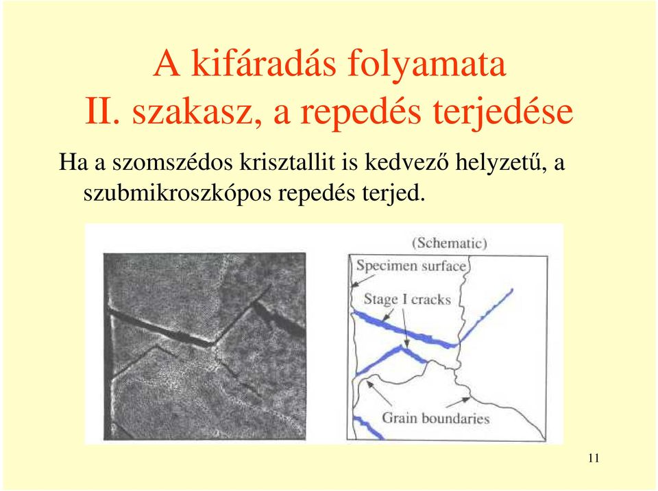 szomszédos krisztallit is kedvezı