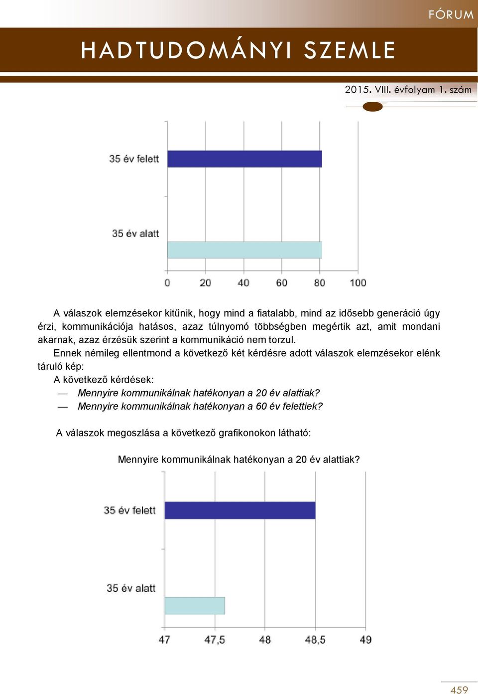 Ennek némileg ellentmond a következő két kérdésre adott válaszok elemzésekor elénk táruló kép: A következő kérdések: Mennyire kommunikálnak