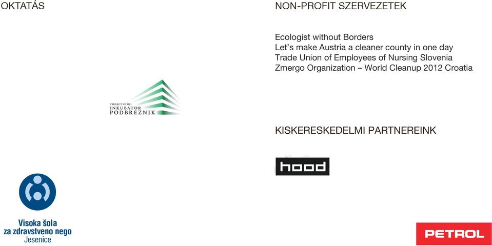 of Nursing Slovenia Zmergo Organization World Cleanup 2012