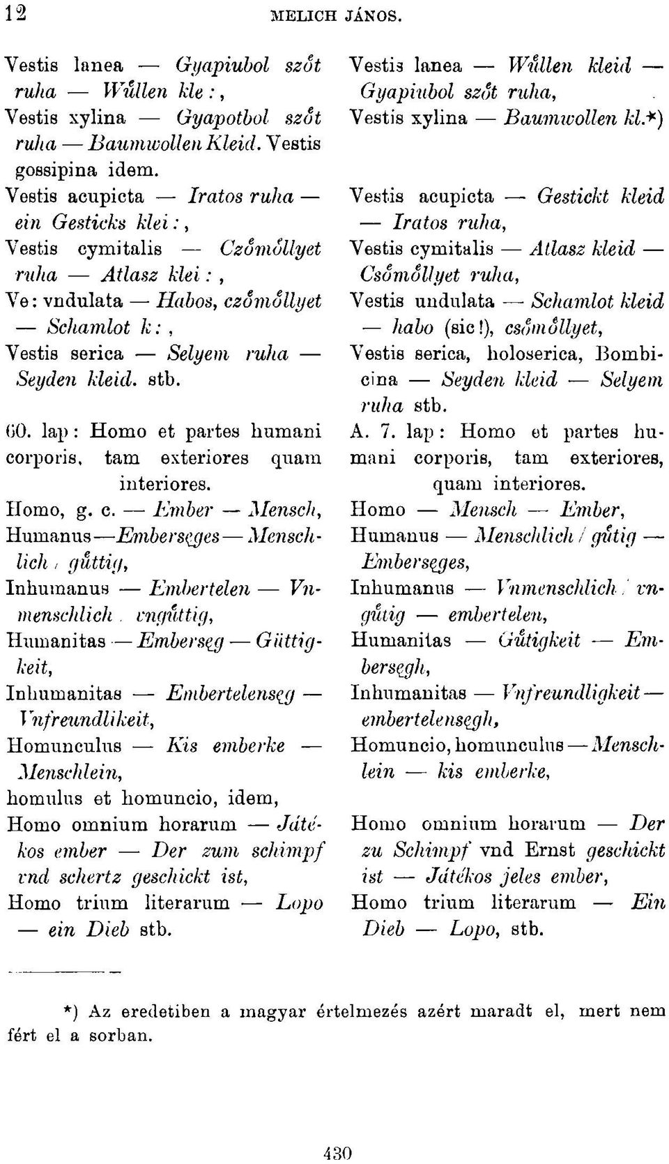 lap : Homo et partes liumani co