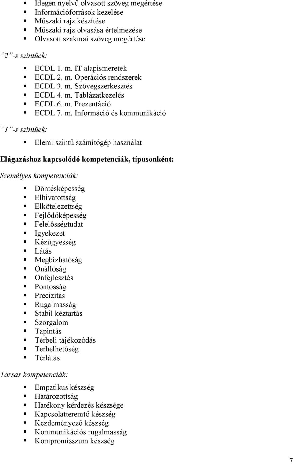 Szövegszerkesztés ECDL 4. m.