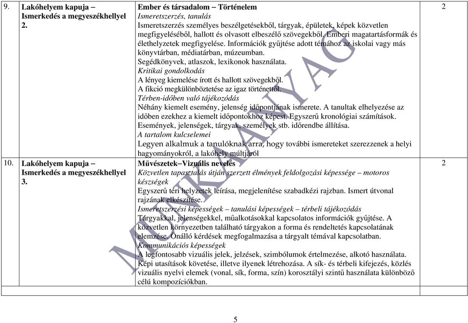 Emberi magatartásformák és élethelyzetek megfigyelése. Információk gyűjtése adott témához az iskolai vagy más könyvtárban, médiatárban, múzeumban. Segédkönyvek, atlaszok, lexikonok használata.