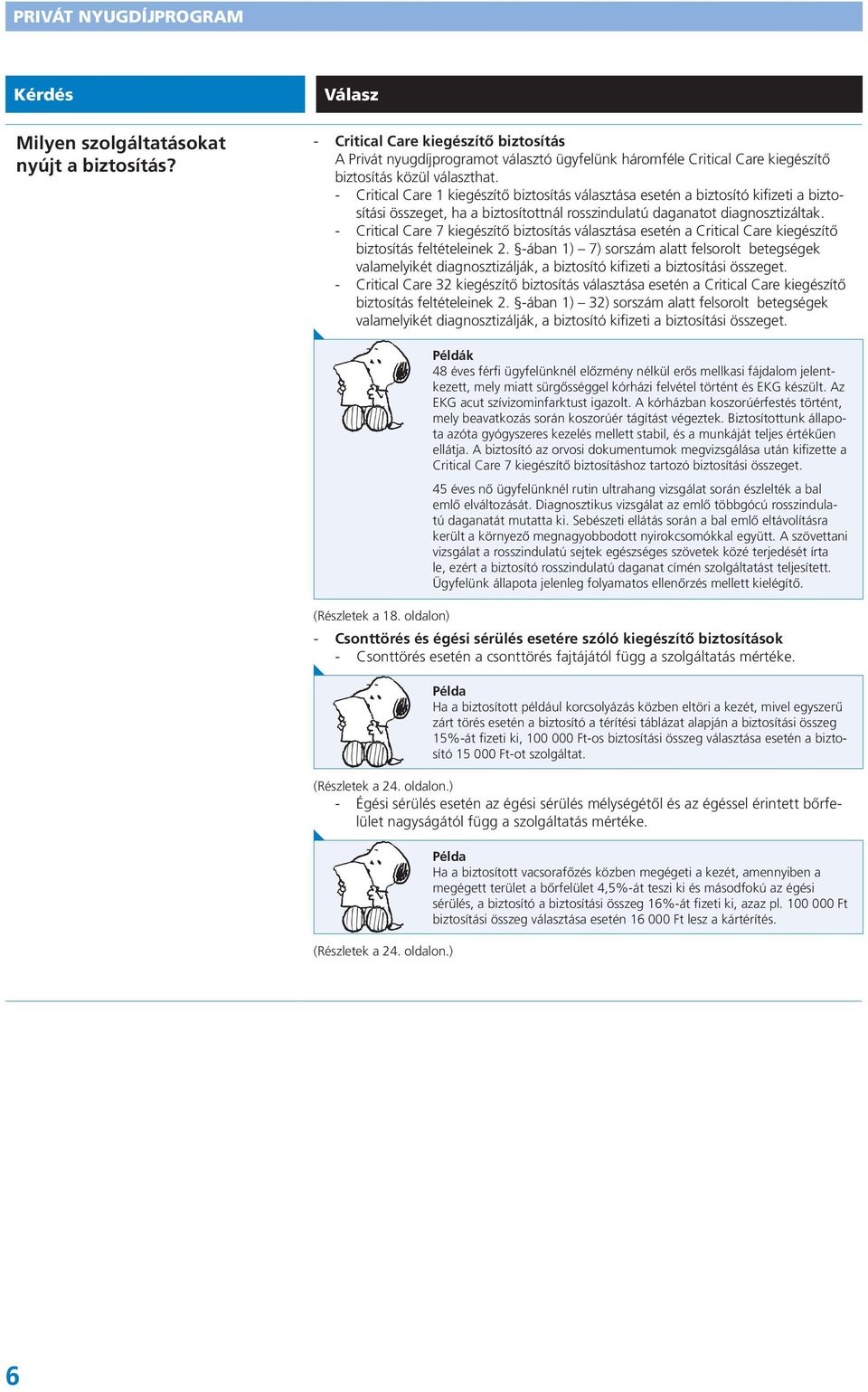 - Critical Care 1 kiegészítő biztosítás választása esetén a biztosító kifizeti a biztosítási összeget, ha a biztosítottnál rosszindulatú daganatot diagnosztizáltak.