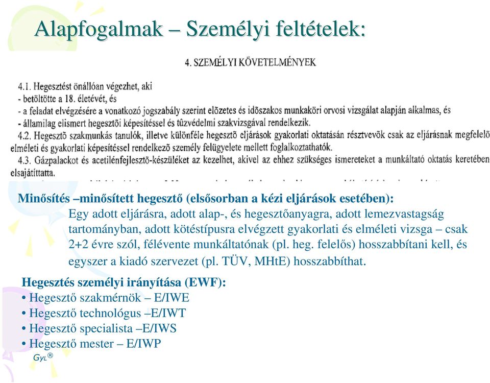 2+2 évre szól, félévente munkáltatónak (pl. heg. felels) hosszabbítani kell, és egyszer a kiadó szervezet (pl.