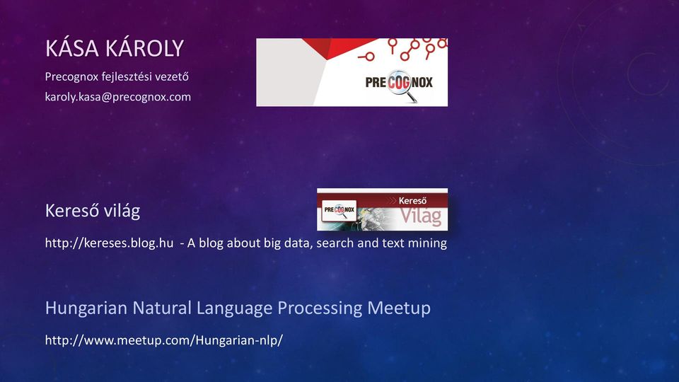 hu - A blog about big data, search and text mining