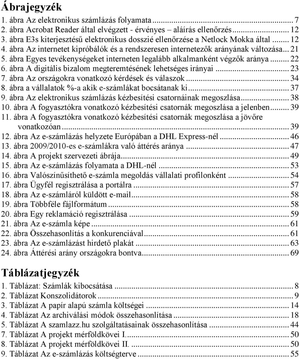 ábra Egyes tevékenységeket interneten legalább alkalmanként végzők aránya... 22 6. ábra A digitális bizalom megteremtésének lehetséges irányai... 23 7.