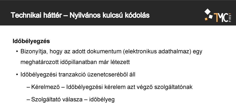 létezett Időbélyegzési tranzakció üzenetcseréből áll Kérelmező