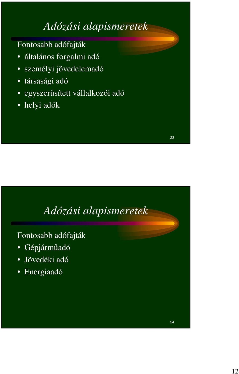 egyszerősített vállalkozói adó helyi adók 23 Adózási
