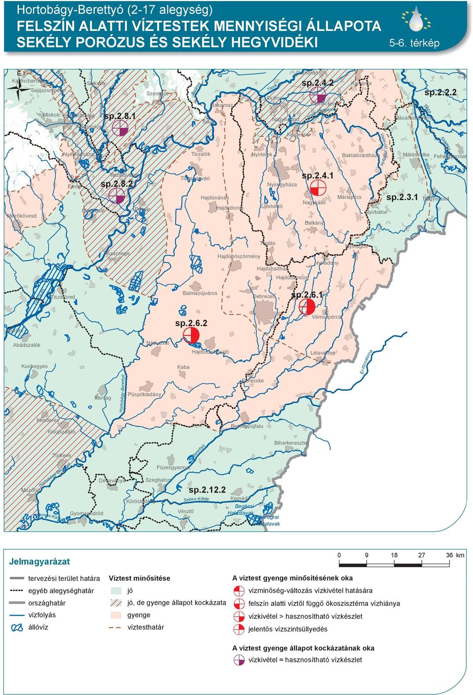 1 Kraszna Nagyecsed csege -tó füred sp.2.6.1 sp.2.6.2 r-főcsatorna Hármas-Körös Gyomaendrőd Vésztő sp.2.12.