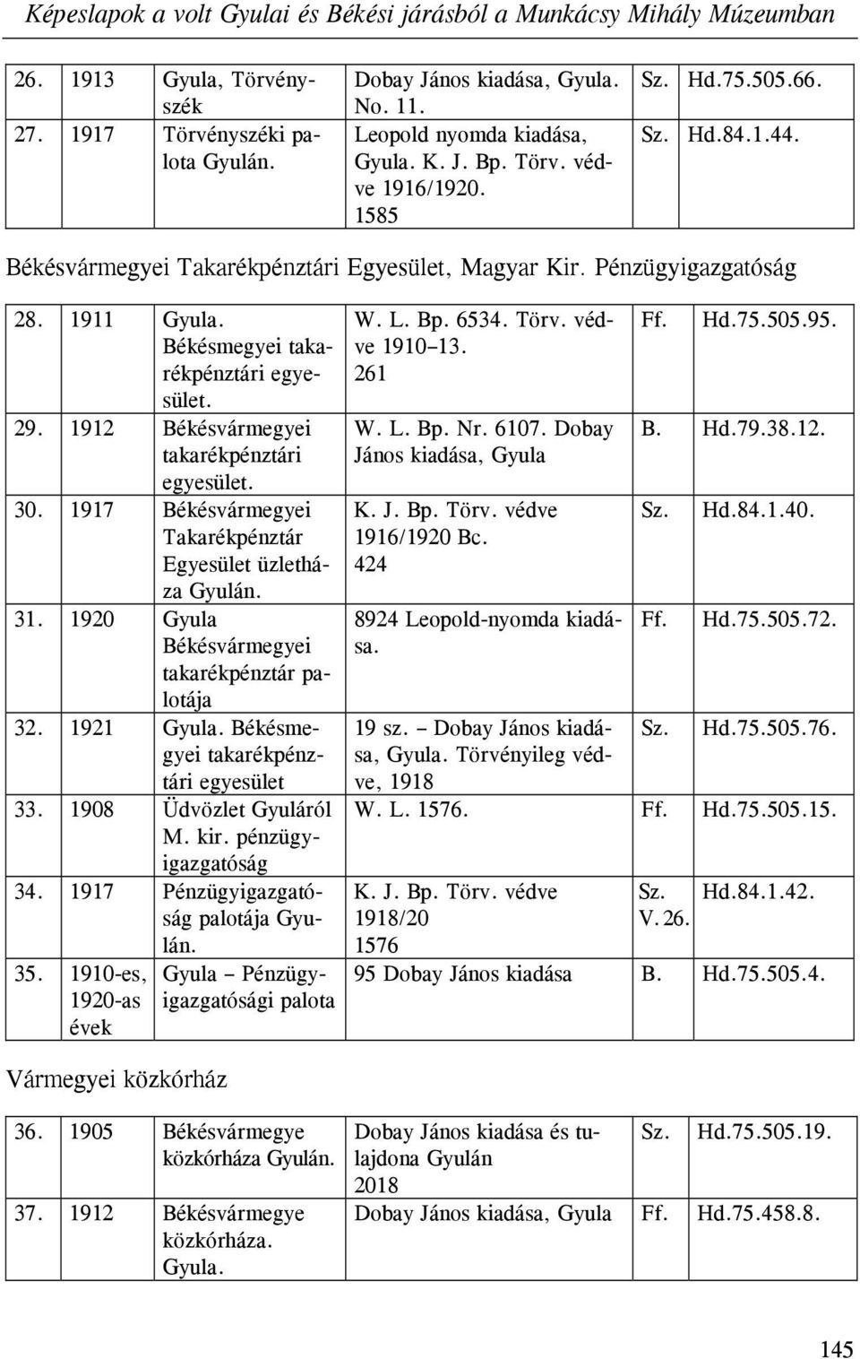 Békésmegyei takarékpénztári egyesület. 29. 1912 Békésvármegyei takarékpénztári egyesület. 30. 1917 Békésvármegyei Takarékpénztár Egyesület üzletháza Gyulán. 31.