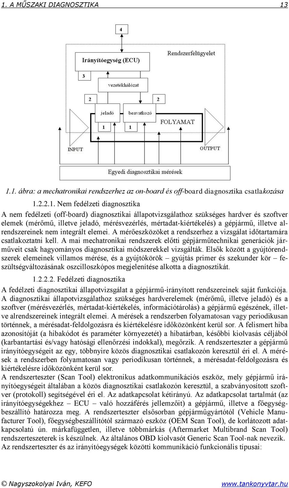 A mérőeszközöket a rendszerhez a vizsgálat időtartamára csatlakoztatni kell.