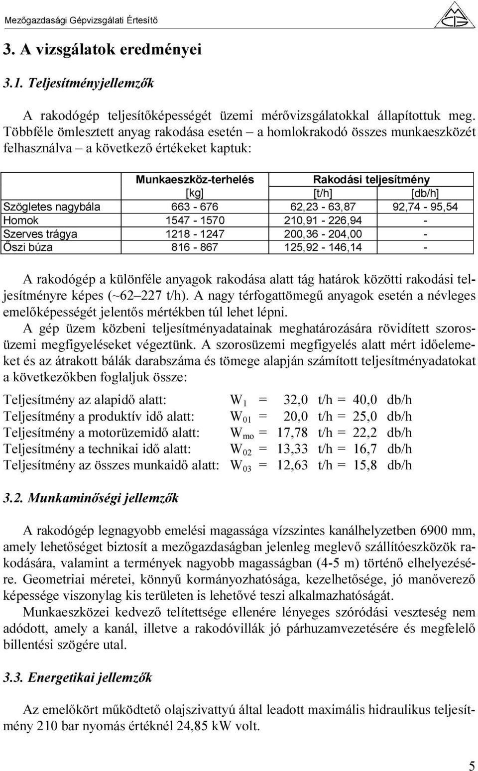 nagybála 663-676 62,23-63,87 92,74-95,54 Homok 1547-1570 210,91-226,94 - Szerves trágya 1218-1247 200,36-204,00 - Őszi búza 816-867 125,92-146,14 - A rakodógép a különféle anyagok rakodása alatt tág