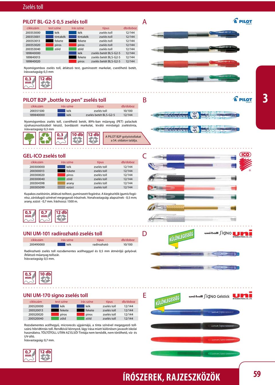 LS-G2-5 12/144 Nyomógombos zselés toll, átlátszó test, gumírozott markolat, cserélhető betét, írásvastagság: 0, 0, PILOT 2P bottle to pen zselés toll 20051500 kék zselés toll 10/100 189840000 kék