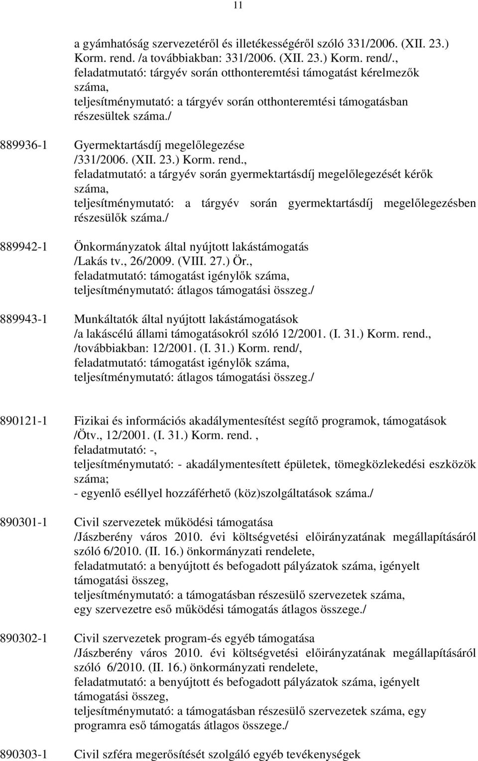 / 889936-1 Gyermektartásdíj megelőlegezése /331/2006. (XII. 23.) Korm. rend.