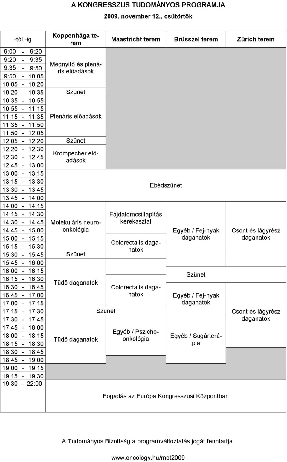 11:35-11:50 11:50-12:05 12:05-12:20 Szünet 12:20-12:30 12:30-12:45 12:45-13:00 13:00-13:15 13:15-13:30 13:30-13:45 13:45-14:00 14:00-14:15 14:15-14:30 14:30-14:45 14:45-15:00 15:00-15:15 15:15-15:30