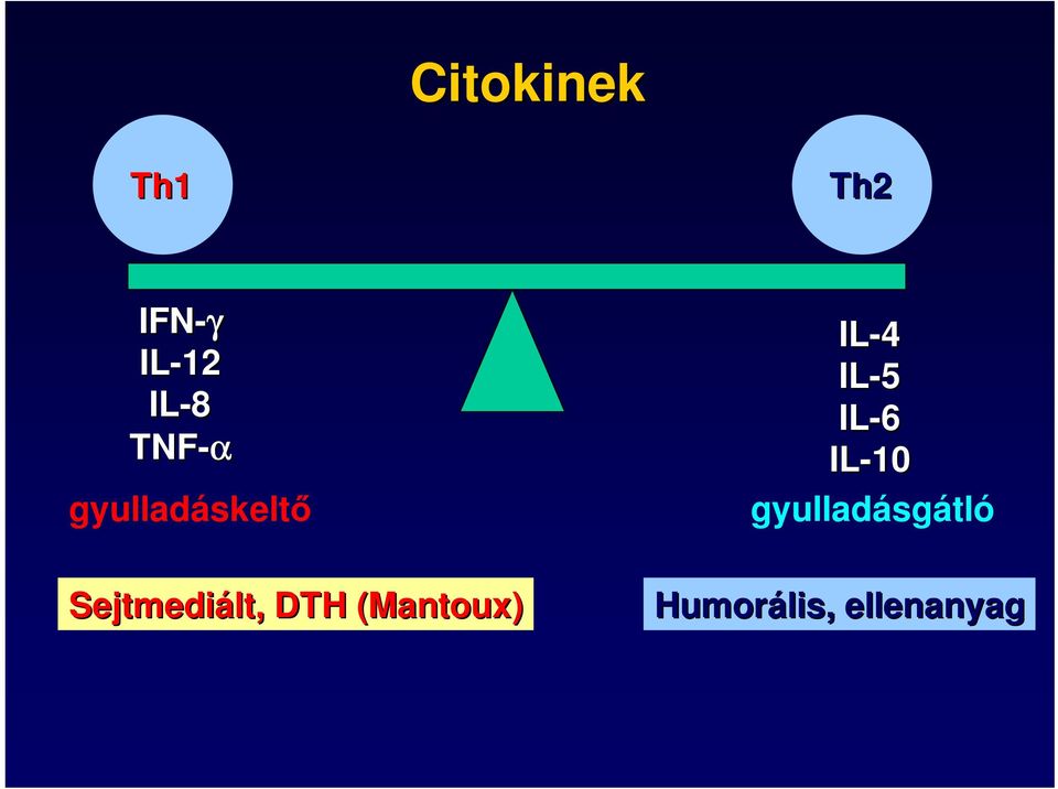 DTH (Mantoux( Mantoux) IL-4 IL-5 IL-6