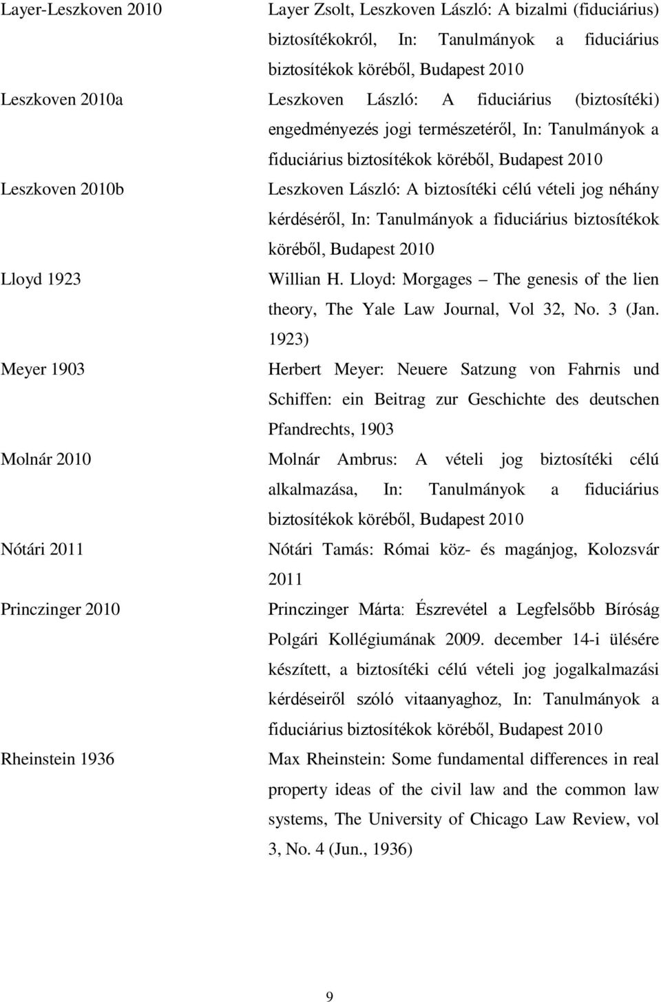 Lloyd: Morgages The genesis of the lien theory, The Yale Law Journal, Vol 32, No. 3 (Jan.