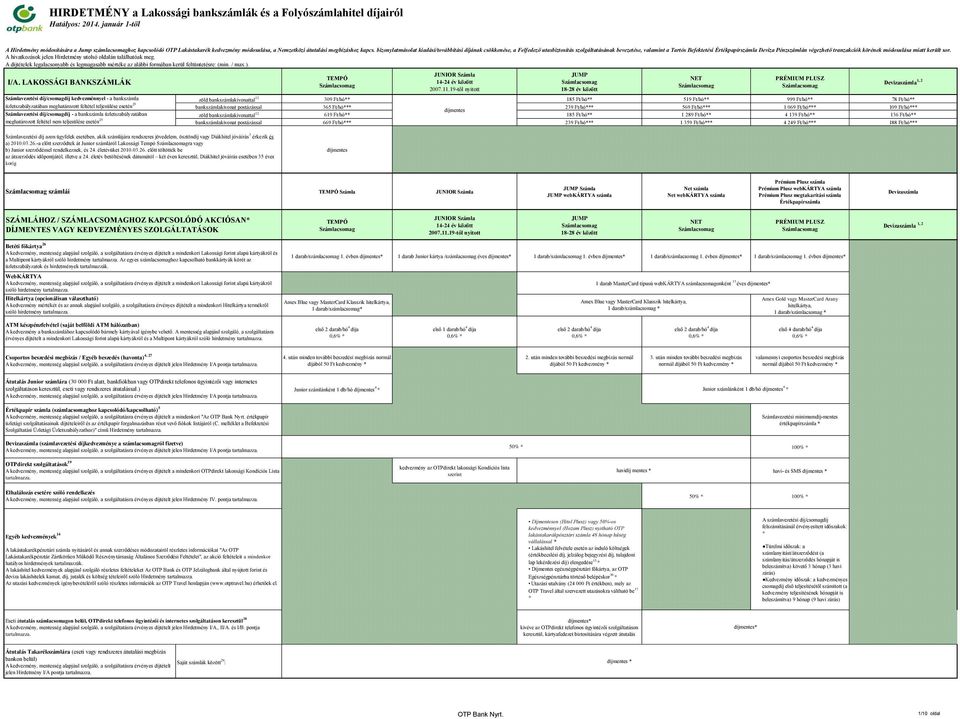 tranzakciók körének módosulása miatt került sor. I/A.