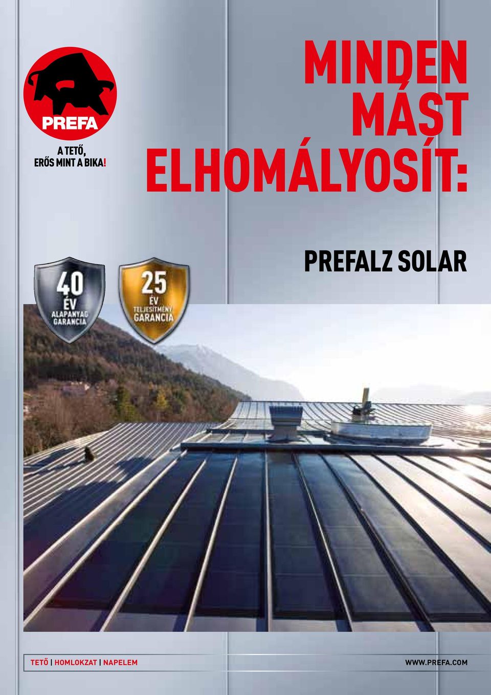 PREFALZ SOLAR Tető