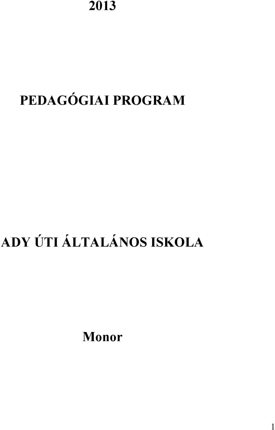 PROGRAM ADY