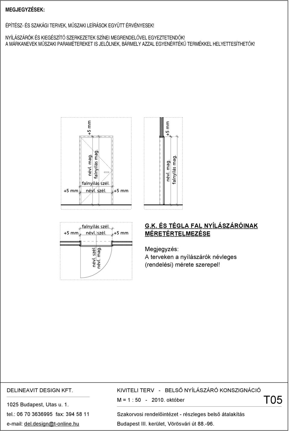 A MÁRKANEVEK MŰSZAKI PARAMÉTEREKET IS JELÖLNEK, BÁRMELY AZZAL EGYENÉRTÉKŰ TERMÉKKEL HELYETTESÍTHETŐK! névl. mag. falnyílás mag.