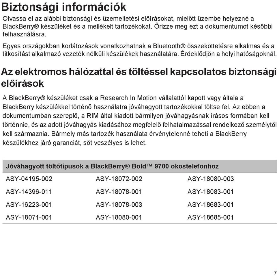 Egyes országokban korlátozások vonatkozhatnak a Bluetooth összeköttetésre alkalmas és a titkosítást alkalmazó vezeték nélküli készülékek használatára. Érdeklődjön a helyi hatóságoknál.