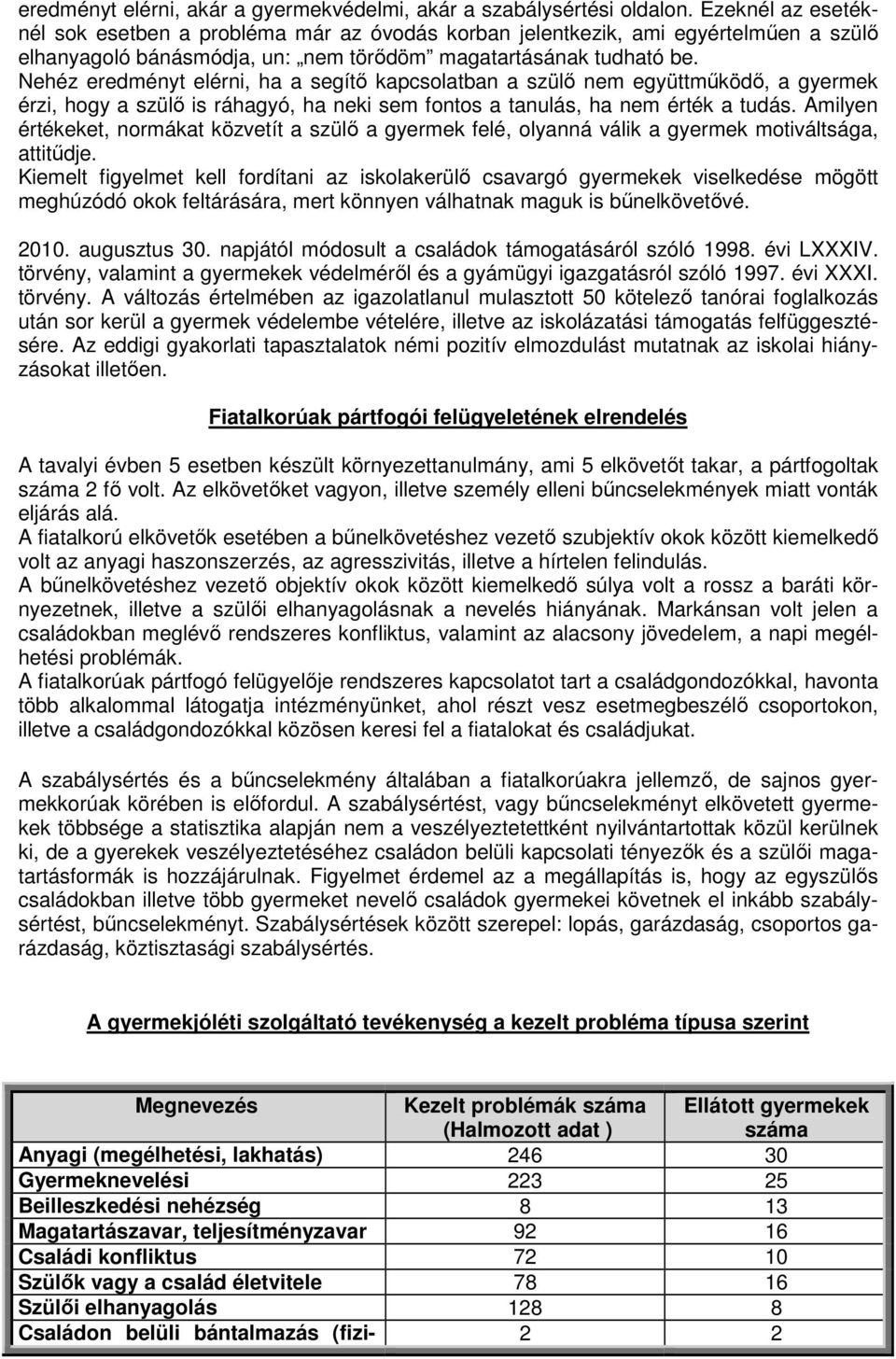 Nehéz eredményt elérni, ha a segítı kapcsolatban a szülı nem együttmőködı, a gyermek érzi, hogy a szülı is ráhagyó, ha neki sem fontos a tanulás, ha nem érték a tudás.