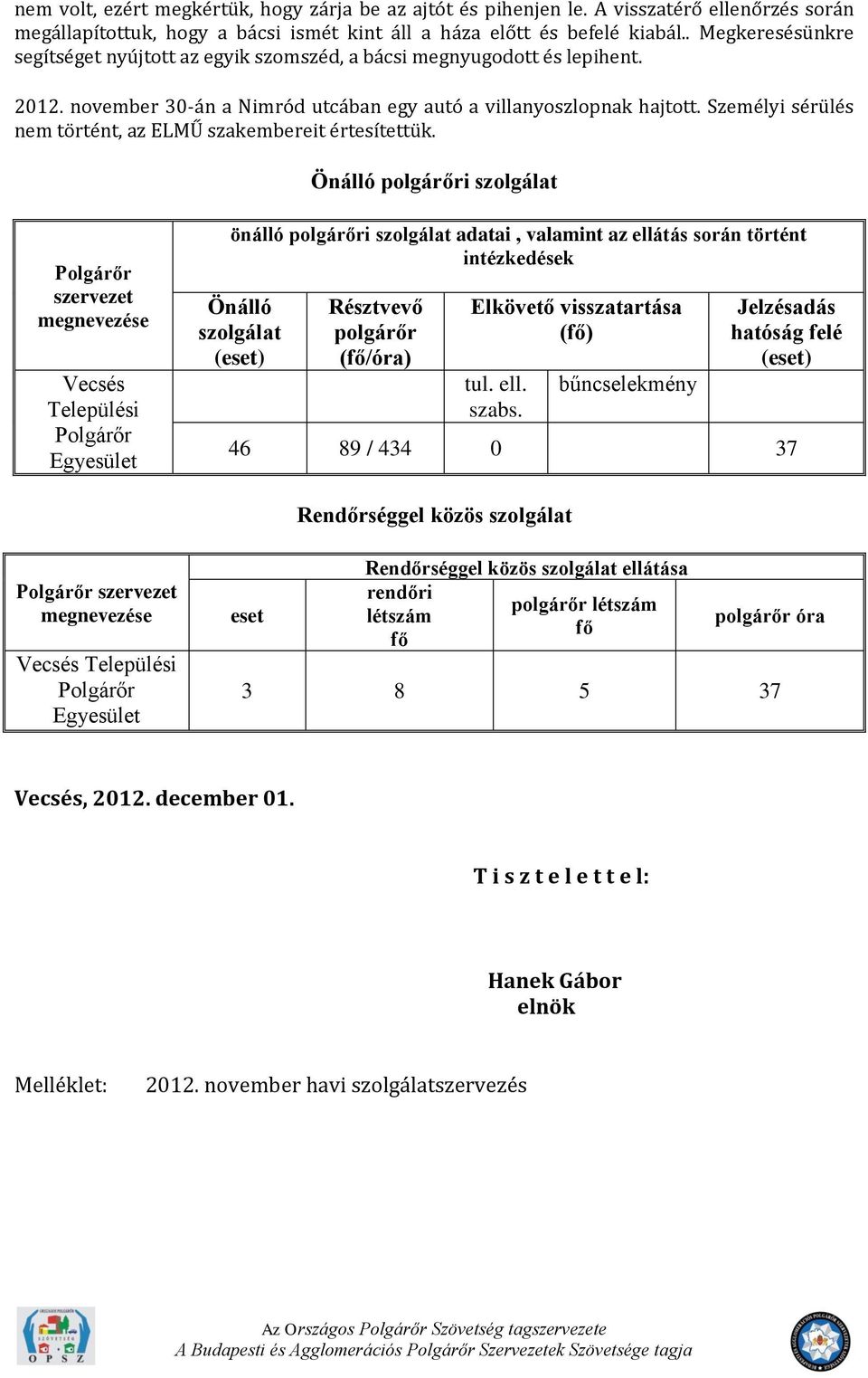 Személyi sérülés nem történt, az ELMŰ szakembereit értesítettük.