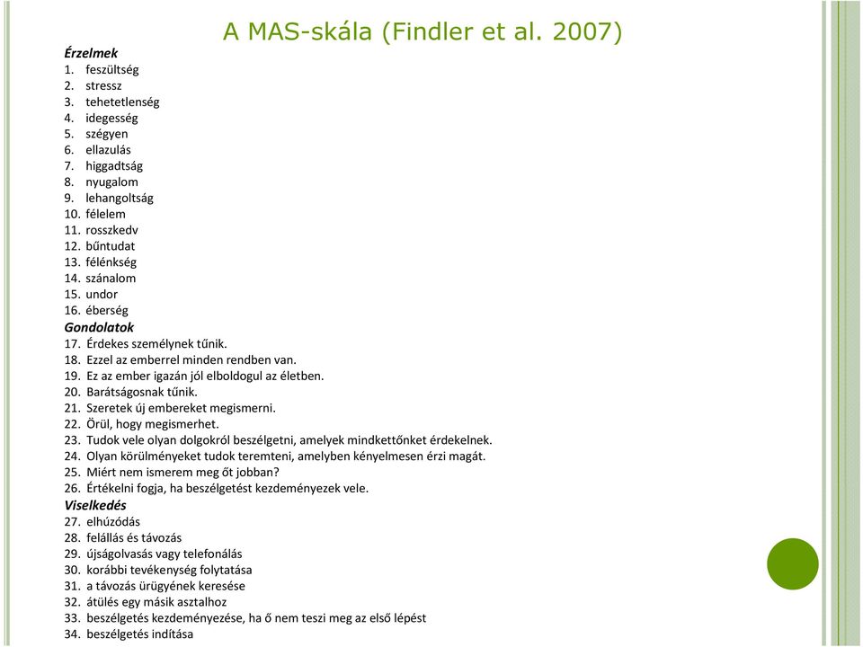 Barátságosnak tűnik. 21. Szeretek kúj embereket megismerni. i 22. Örül, hogy megismerhet. 23. Tudok vele olyan dolgokról beszélgetni, amelyek mindkettőnket érdekelnek. 24.