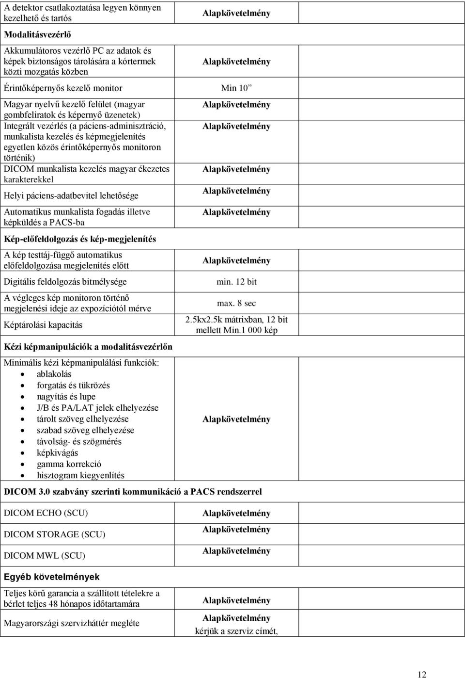 érintőképernyős monitoron történik) DICOM munkalista kezelés magyar ékezetes karakterekkel Helyi páciens-adatbevitel lehetősége Automatikus munkalista fogadás illetve képküldés a PACS-ba