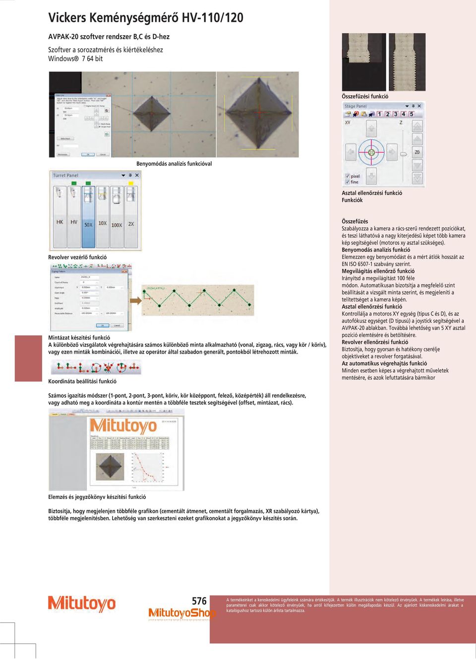 minták kombinációi, illetve az operátor által szabadon generált, pontokból létrehozott minták.