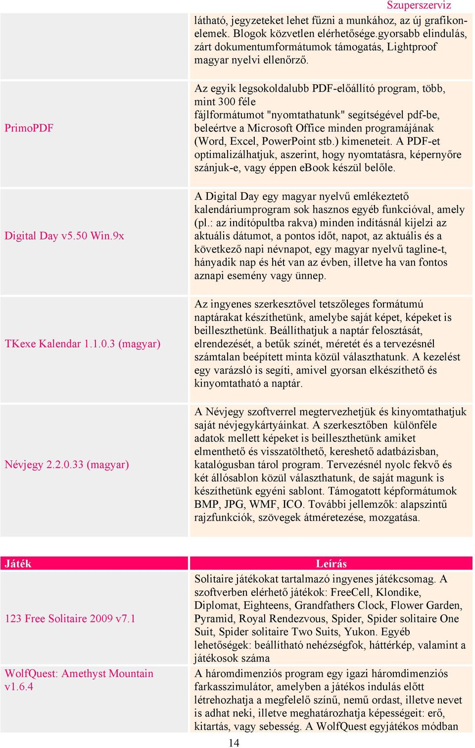 Win.9x TKexe Kalendar 1.1.0.