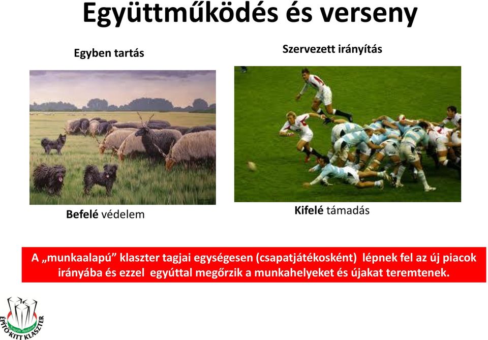 egységesen (csapatjátékosként) lépnek fel az új piacok