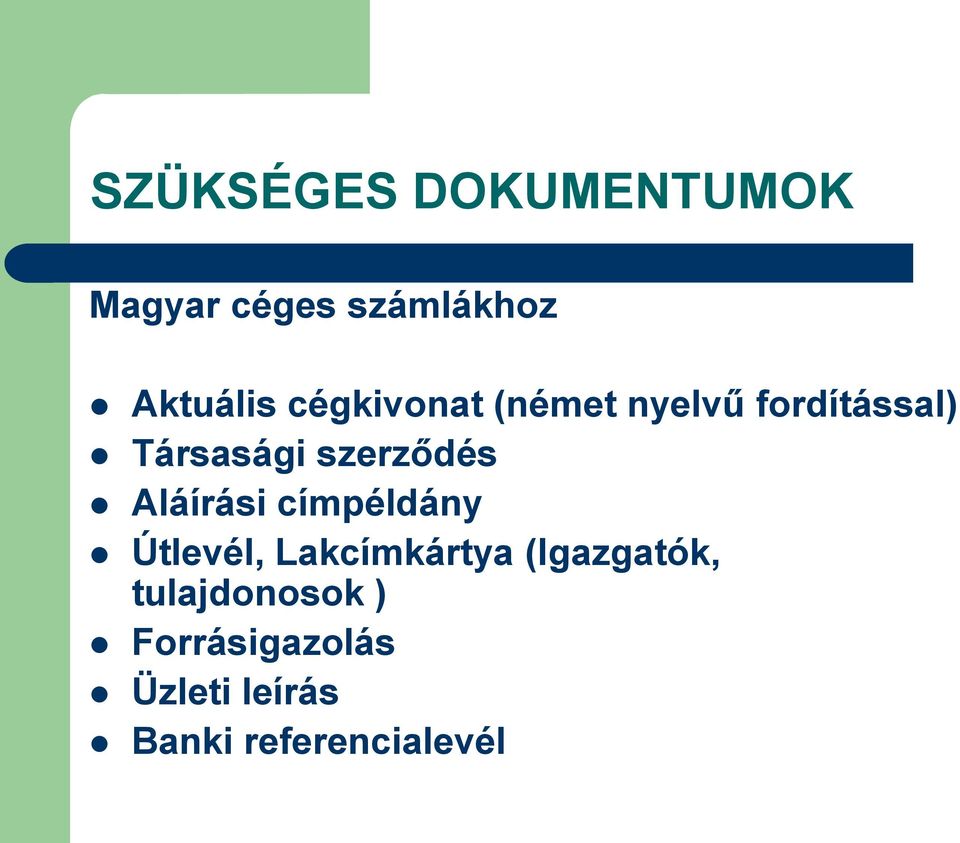 Aláírási címpéldány Útlevél, Lakcímkártya (Igazgatók,