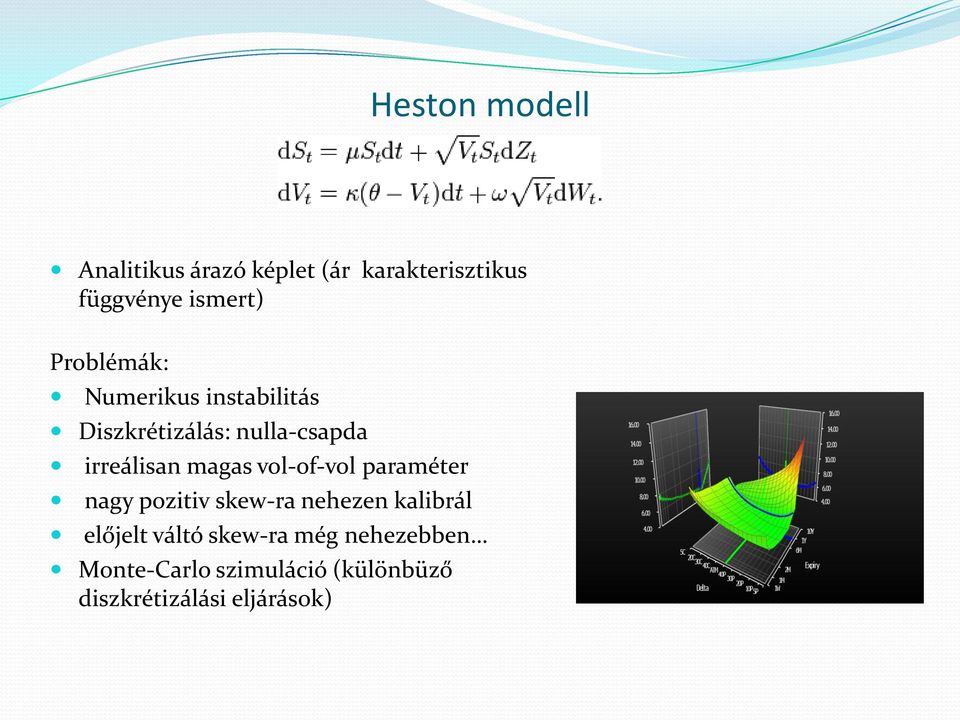 magas vol-of-vol paraméter nagy pozitiv skew-ra nehezen kalibrál előjelt váltó